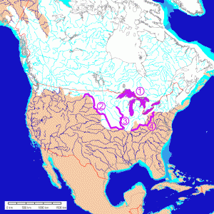Post Glacial Rivers of North America
