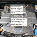 How to remove the engine cover on a 2014 Forester XT