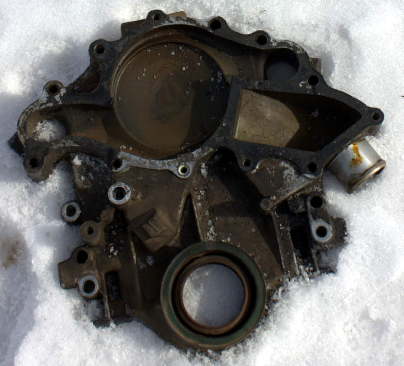 Timing cover gasket coolant leak ford #7